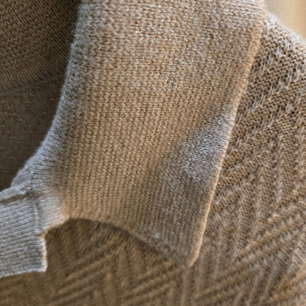 Hollister Beige Knit Short Sleeve Shirt Mens XL - Picture 5 of 5